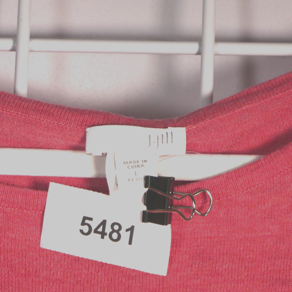 NEW J Jill Tunic Sweater Womens Size PL Petite Large Pink Laced Sides Cotton - Picture 7 of 7